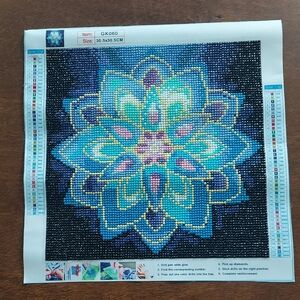 🆕️ Completed Blooming Geometric Flower Diamond Painting